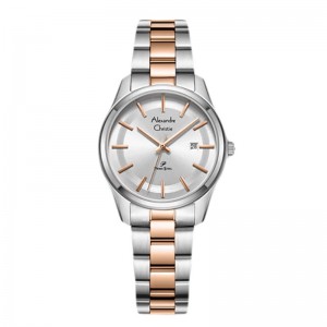 Alexandre Christie AC 1027 Silver Rosegold White Lady LDBTRSL